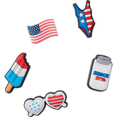 USA 5 Pack Jibbitz Shoe Charm