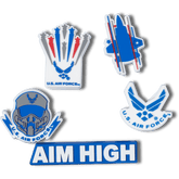 Armed Forces US Air Force 5Pck Jibbitz Shoe Charm