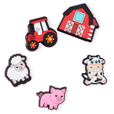Cutesey Farm Animal 5 Pack Jibbitz Shoe Charm