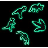 Glow In The Dark Dino 5 Pack Jibbitz Shoe Charm