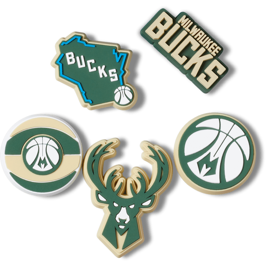 NBA Milwaukee Bucks 5 Pack Jibbitz™ charms
