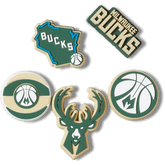 NBA Milwaukee Bucks 5 Pack Jibbitz™ charms