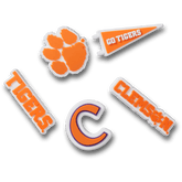 Clemson Univ 5 Pack Jibbitz™ charms