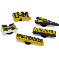 University of Michigan 5 Pack Jibbitz™ charms