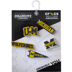 University of Michigan 5 Pack Jibbitz™ charms