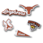 University of Texas 5 Pack Jibbitz™ charms