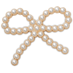 Pearl Bow Jibbitz™ charms