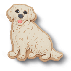 b'Golden Retriever Puppy Jibbitz Shoe Charm'