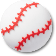 Textured Baseball Jibbitz™ charms