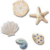 Gold Seashell 5 Pack Jibbitz™ charms