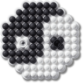 Beaded Ying and Yang Jibbitz™ charms