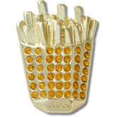 Gold French Fries Jibbitz™ charms
