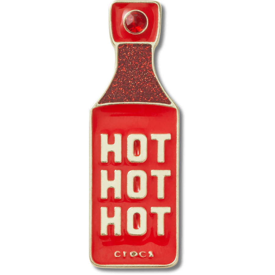 Gold Hot Hot Hot Sauce Jibbitz™ charms