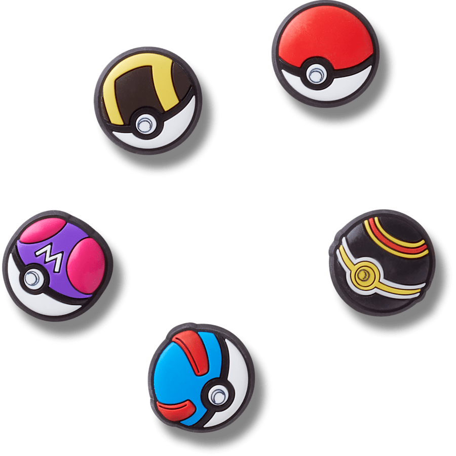 Poke Ball 5 Pack Jibbitz™ charms