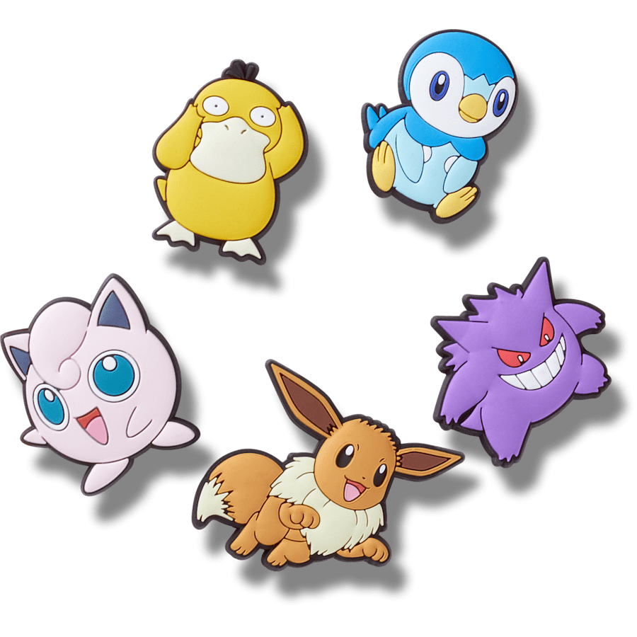Pokemon Assrtd 5 Pck Jibbitz™ charms