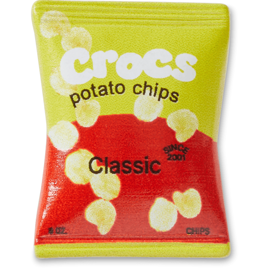 Yellow Red Chip Bag Jibbitz™ charms