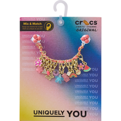 Pink Adjustable Charm Chain Jibbitz™ charms