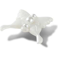 Meta Jelly White Butterfly Jibbitz™ charms