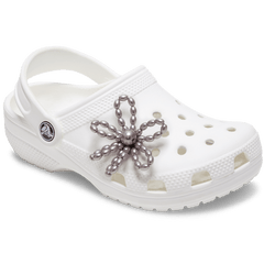 Grey Pearl Beaded Daisy Jibbitz™ charms