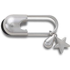 Silver Meta Safety Pin Jibbitz™ charms