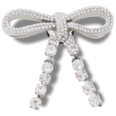 Silver Gem Bow Jibbitz™ charms