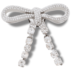 Silver Gem Bow Jibbitz™ charms
