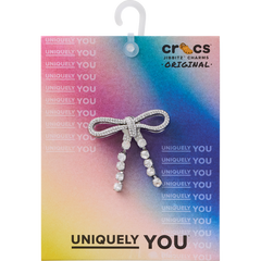 Silver Gem Bow Jibbitz™ charms