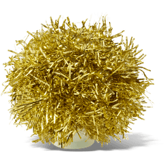 Gold Tinsel Pom Jibbitz™ charms