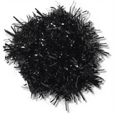 Black Tinsel Pom Jibbitz™ charms