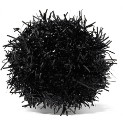 Black Tinsel Pom Jibbitz™ charms