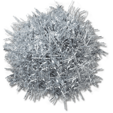 Silver Tinsel Pom Jibbitz™ charms