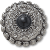 Silver and Black Emblem Jibbitz™ charms