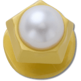 Gold Pentagon Pearl Jibbitz™ charms
