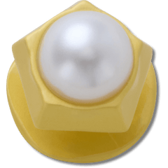 Gold Pentagon Pearl Jibbitz™ charms