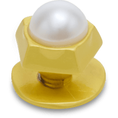 Gold Pentagon Pearl Jibbitz™ charms