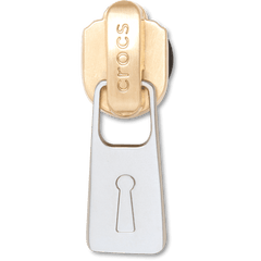 Gold and Silver Zipper Jibbitz™ charms