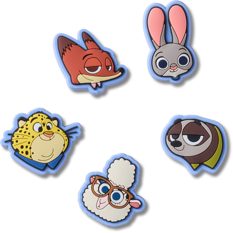 b'Disney Zootopia 2 5 Pack Jibbitz Shoe Charm'