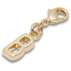 Gold Letter B Charm Jibbitz™ charms