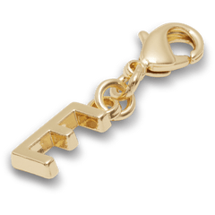 Gold Letter E Charm Jibbitz™ charms