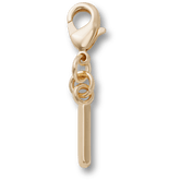 Gold Letter I Charm Jibbitz™ charms