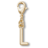 Gold Letter L Charm Jibbitz™ charms