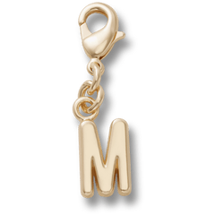 Gold Letter M Charm Jibbitz™ charms