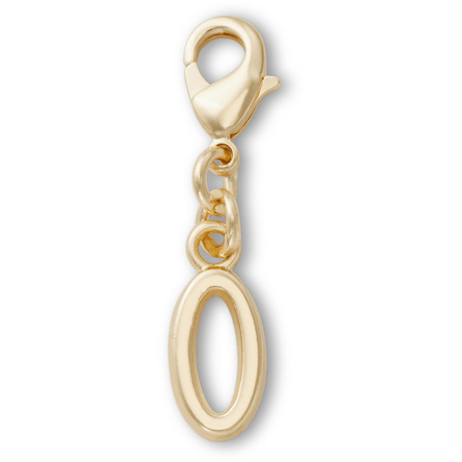 Gold Letter O Charm Jibbitz™ charms