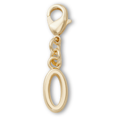 Gold Letter O Charm Jibbitz™ charms