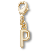 Gold Letter P Charm Jibbitz™ charms