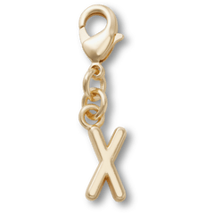 Gold Letter X Charm Jibbitz™ charms