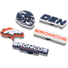 NFL Denver Broncos 5 Pack Jibbitz Shoe Charm