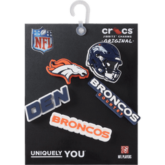 NFL Denver Broncos 5 Pack Jibbitz Shoe Charm