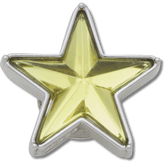 Silver and Green SMT Gem Star Jibbitz™ charms