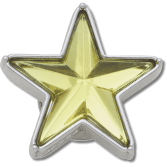 Silver and Green SMT Gem Star Jibbitz™ charms